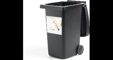 Container sticker Winter - Kerst - Goud - 40x40 cm - Kliko sticker