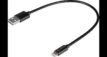 Sandberg - 441-40 - USB Naar Lightning - 0.2 m - Zwart