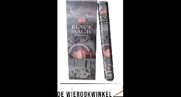 De Wierookwinkel – Doos - Wierook - Black Magic - Zwarte Magie - Black Magic Wierook - Wierookstokjes Black Magic - (HEM) - Wierooksticks - Incense sticks - 6 Kokers - 120 Stokjes