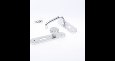 Nemef Kruk/knop schild aluminium 3253 FP linkswijzend pc55 F1