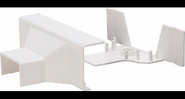 Kopp 25-system – T-aftakstuk kabelgoot (wit)