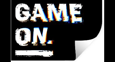 Muurstickers - Sticker Folie - Game - Quotes - Gamer - 30x20 cm - Plakfolie - Muurstickers Kinderkamer - Zelfklevend Behang - Zelfklevend behangpapier - Stickerfolie