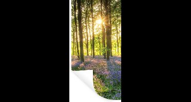 Muurstickers - Sticker Folie - Lente - Bos - Zon - 20x40 cm - Plakfolie - Muurstickers Kinderkamer - Zelfklevend Behang - Zelfklevend behangpapier - Stickerfolie