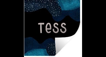 Muurstickers - Sticker Folie - Tess - Pastel - Meisje - 30x30 cm - Plakfolie - Muurstickers Kinderkamer - Zelfklevend Behang - Zelfklevend behangpapier - Stickerfolie