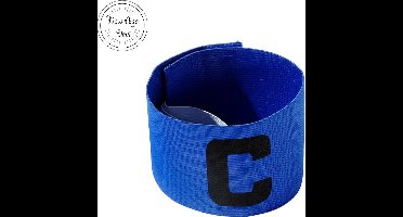 Aanvoerdersband - Blauwe aanvoerdersband - Sportband - Elastisch - Blauw - Volwassenen