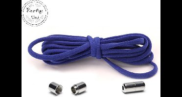 Schoenveter - Donkerblauw - Donkerblauwe schoenveters - Schoenveter met magneetsluiting - Magnetische Schoenveters