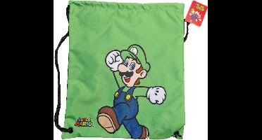 Super Mario Luigi gymtas - 38 x 30 cm - Groen - Polyester - Zwemtas