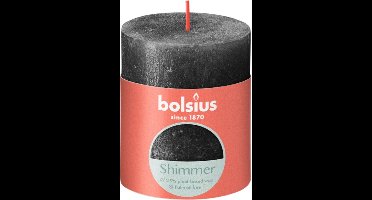 Bolsius Rustiek kaars 80/68 antracite