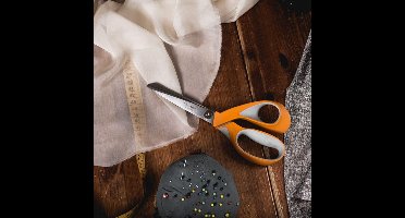 Fiskars RazorEdge Stofschaar - Hobbyschaar - Schaar met Softgrip - 21 cm