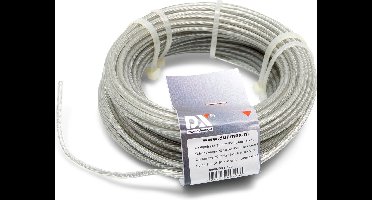 Dulimex waslijndraad 30 meter PVC transparant