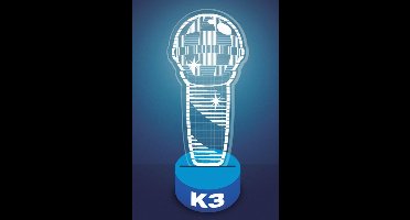 Studio 100 Lamp K3 24 Cm Meisjes Blauw