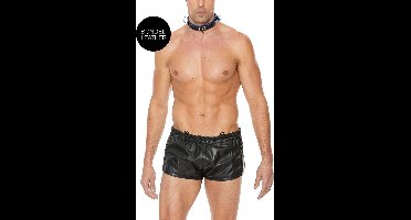 Shots - Ouch! Deluxe Bondage Halsband blue One Size