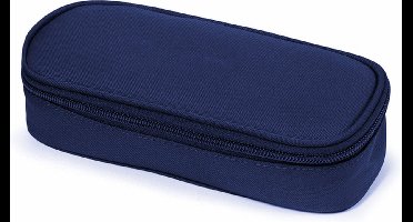 Kangaro penetui - ovaal - 22 x 5 x 9 cm - donker blauw - tekenetui - K-56302