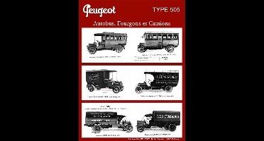 metalen wandbord Peugeot 505 bussen / vrachtwagens 20 x 30 cm