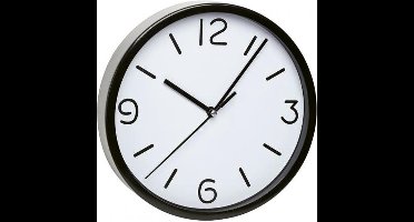 Wandklok zwart -wit modern design