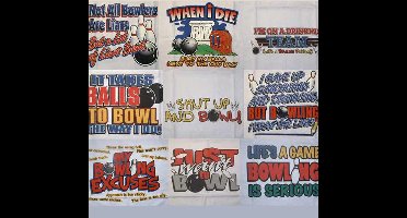 Bowling Bowlinghanddoekje Fun Towel 'bundel' 9 stuks