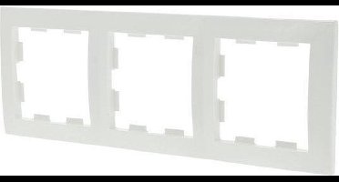 Exin Eco Inbouw Afdekplaat - 3-voudig - Polarwit