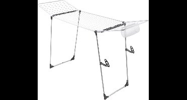 Tomado - Hurricane Droogrek - 24 M Drooglengte - 197x65x115cm - Grote lakens - Zilver/Zwart