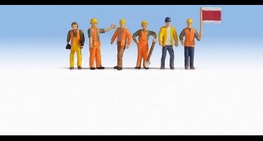 NOCH 36277 N Spoorwegarbeiders figuren Geverfd, Staand