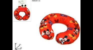 Disney Mickey Nekkussen - Voor Peuter/ Kleuter- Reiskussen - Jongens - Mickey Mouse 28X6X22CM