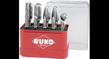 RUKO 116002 Freesstift Hardmetaal Schachtdiameter 6 mm 10-delig