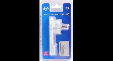 VB Extend - Platte haakse randaarde stekker - Wit