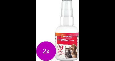 Beaphar Fiprotec Spray - Anti vlooien en tekenmiddel - 2 x 100 ml