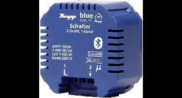 Kopp Blue-Control 8640.0201.9 1-kanaals Schakelactor Schakelvermogen (max.) 3600 W Blauw