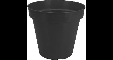 3 X Bloempot microfix rond 25cm Zwart