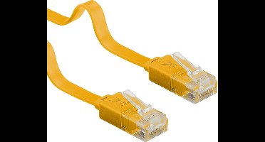 Wentronic CAT6 Netwerkkabel - RJ45 - Geel - 1 m