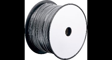 Telefoonkabel 4-aderig op rol - CCA (AWG28) / zwart - 100 meter