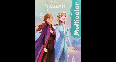 Multicolor - Disney Frozen 2 Kleurboek - Prinsessen - Anna - Elza - 32 Pagina's - 17 Kleurplaten en 17 Voorbeelden - Voor Kinderen - Uitermate Geschikt voor Kleurpotloden en Wasco