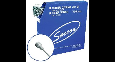 Saccon Road Remkabel 100 Eenheden Zilver 1.5 x 1800 mm