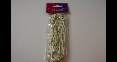 Veter imitatieleer wit 3 Millimeter 5 Meter