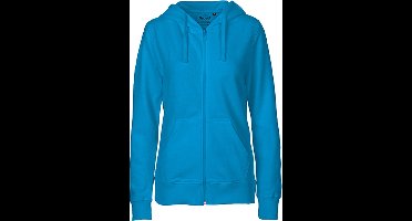 Fairtrade Ladies Zip Hoodie met capuchon Sapphire - L
