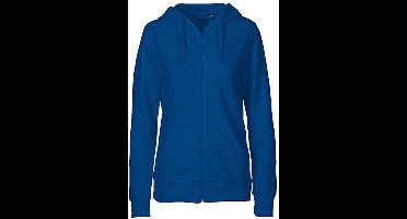 Fairtrade Ladies Zip Hoodie met capuchon Royal - L