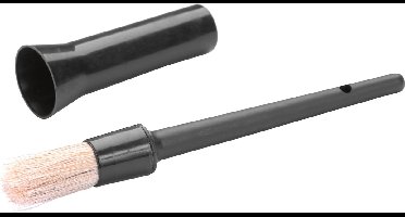 Excellent kwast in koker - Kwast voor het aanbrengen van hoefverzorging - Geschikt voor paarden - Zwart