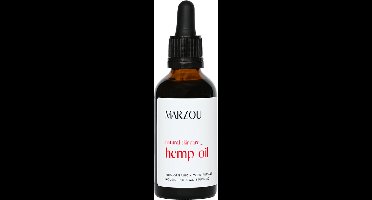 Marzou®Hennepzaadolie | Biologisch & koudgeperst | hennep olie 50ml