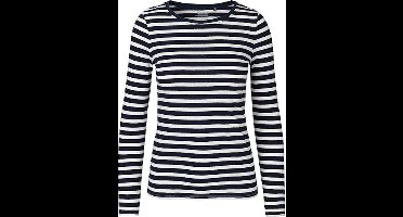 Neutral Ladies´ Long Sleeve T-Shirt NE81050 - White - Navy (Striped) - XS