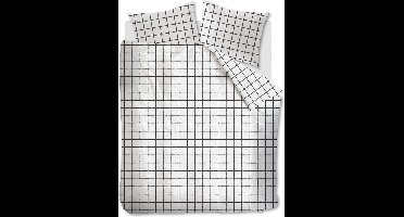 Ambiante Svend dekbedovertrek - Lits-Jumeaux - 240x200/220 - Zwart Wit