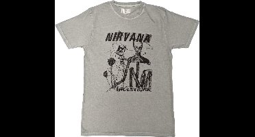 Nirvana - Incesticide Stacked Logo Heren T-shirt - M - Groen