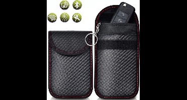 New Age Devi - "RFID Autosleutelbeschermhoes | Keyless Entry | Antidiefstalbescherming | Carbon - Verticaal"