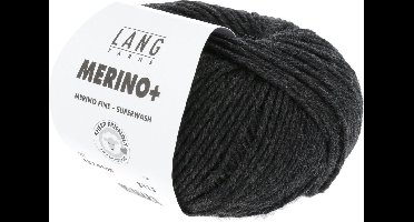 Lang Yarns Merino Plus - 105 antraciet mix - Merinowol Garen
