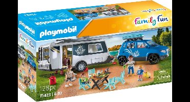 PLAYMOBIL Family Fun Caravan met auto - 71423