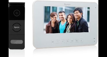 Byron DIC-25312 Bekabelde Video Deurintercom set - smalle buitenpost - groot scherm