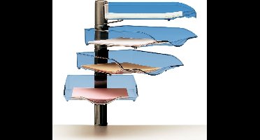 Sorteerbak CopySwinger, A4, 4 vakken, antraciet