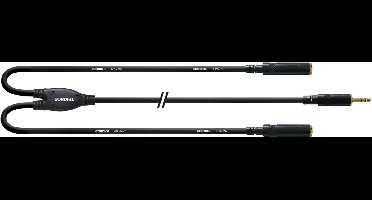 Cordial CFY 0.3 WYY - Y-kabel, stereo mini-jack (m) - 2x stereo mini-jack (f), 30cm