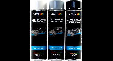 MoTip Anti Steenslag in 500ml spuitbus Zwart