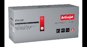 ActiveJet AT-53N toner voor HP-printer; HP 53A Q7553A. Canon CRG-715 vervanging; Opperste; 3500 pagina's; zwart.