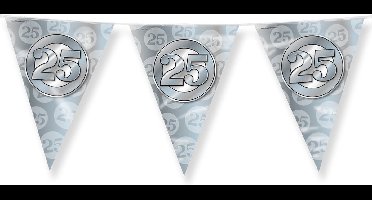 Paperdreams Slinger - Jubileum 25 jaar getrouwd Vlaggetjes - Feestversiering - 10m - dubbelzijdig